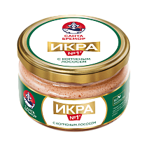 Delicacy capelin caviar with smoked salmon 180 g
